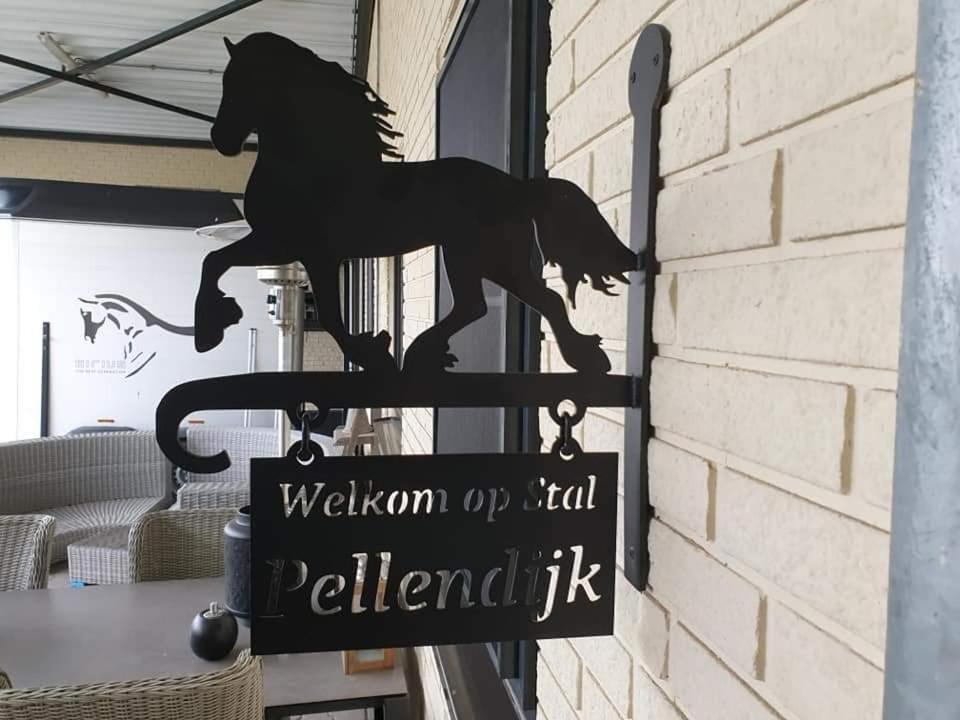 Luxe Gastenkamer Met Living En Keuken Bij Friezen Paarden Stal Pellendijk Westendorp Экстерьер фото
